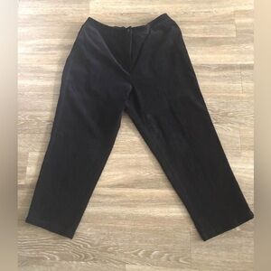 LL Bean Women’s Stretch Curvy Fit Pants Black Size 20W Reg Country Corduroy